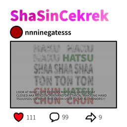 ShaShinCekrek Post